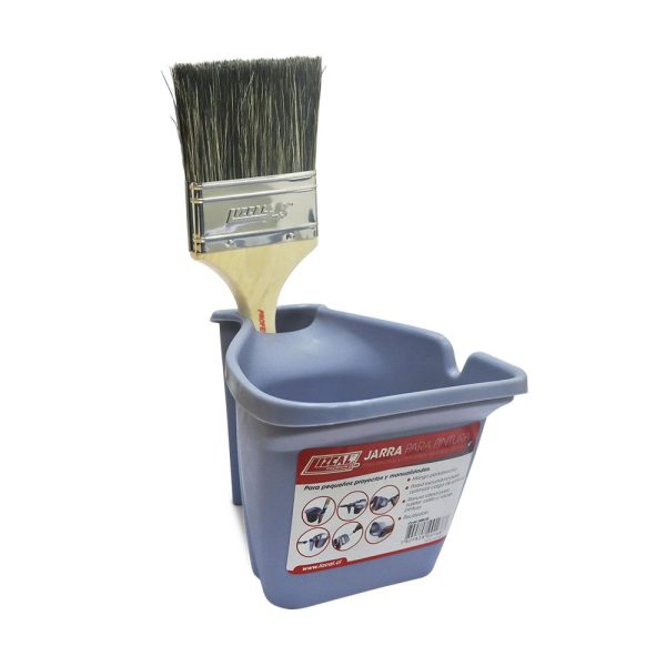JARRA PORTA BROCHA Y PINTURA