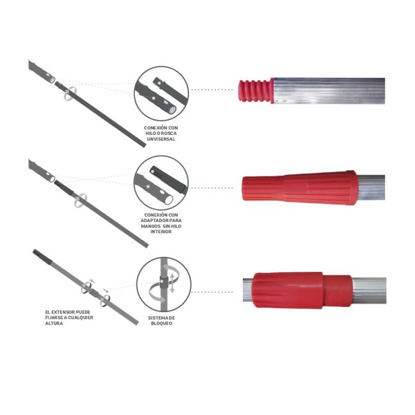 EXTENSOR DE ALUMINIO 3 METROS - Image 2